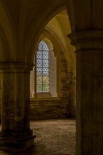 Beautiful View Of Lacock Abbey Interior In England
