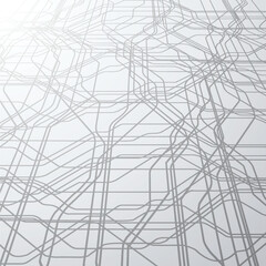 Fototapete - tech modern retro futuristic background .Vector design composition with various technology elements . Abstract contemporary art .