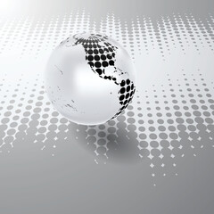 Fototapete - tech modern retro futuristic background .Vector design composition with various technology elements . Abstract contemporary art .