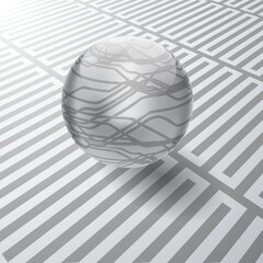 Fototapete - tech modern retro futuristic background .Vector design composition with various technology elements . Abstract contemporary art .