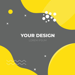 Poster - Liquid color background design fluid gradient. A template design
