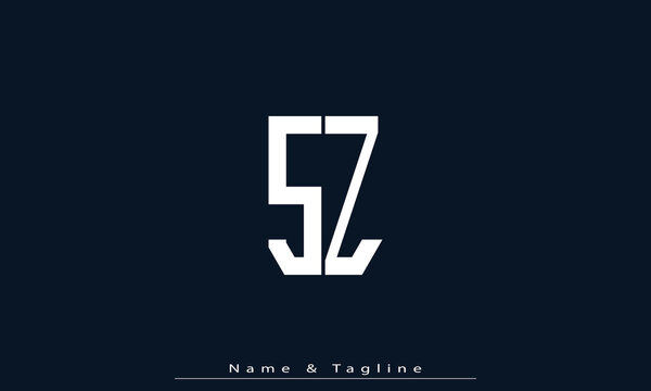 Alphabet letters Initials Monogram logo SZ , ZS