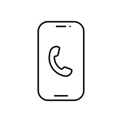 Fototapete - phone call Icon on the white background eps 10