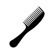© sumkinn - Hair combs vector icon. Hairbrush silhouette isolated on white background.