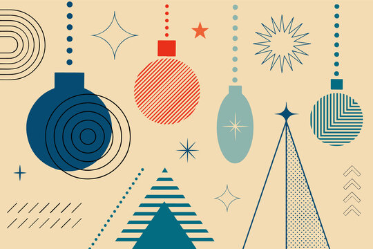 Groove Christmas card. Vector illustration