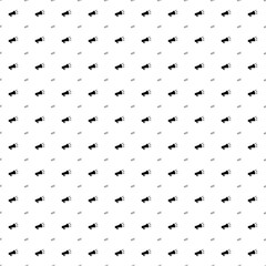 Poster - Square seamless background pattern from black megaphone symbols are different sizes and opacity. The pattern is evenly filled. Vector illustration on white background