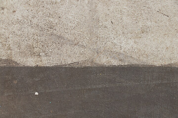 Gray concrete two tone concrete floor background outdoors , gray wall