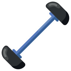 Poster - gym dumbbell weight icon