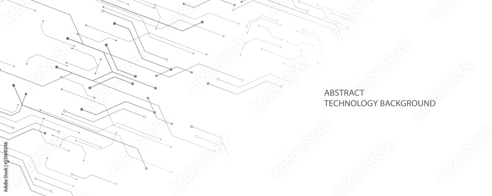 Gray and white technology background image Line design for ...