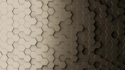 Aufkleber - Modern geometric background. Hexagon background. Abstract 3d