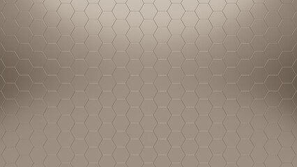 Aufkleber - Realistic abstract honeycomb background. 3d rendering.