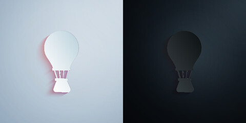 Poster - Balloon colored paper icon with shadow vector illustration