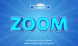 Zoom meeting conference text effect editable