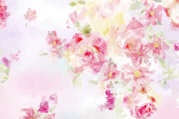  Beautiful elegant hand drawn floral illustration