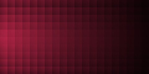 Gradient mosaic square background pattern. Trend color of the year 2023 viva magenta and black. Design texture elements for banners, covers, posters, backdrops, walls. Vector illustration.