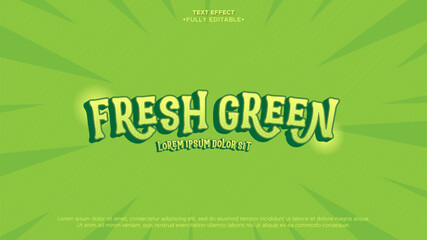 Poster - fresh green editable text effect