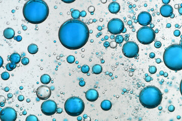 Wall Mural - Blue bubbles