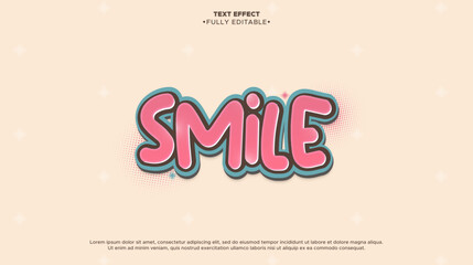 Poster - smile editable text effect
