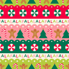 geometric elements and typography design stripes pattern for christmas and new year holidays.