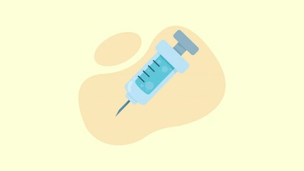 Sticker - syringe medical drug vaccine animation