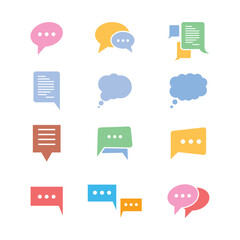 Canvas Print - Speech bubble icon