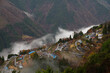 雲が湧く下栗の里　長野県