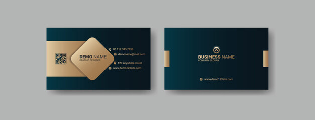 luxury modern and creative business card template design. premium visiting card template