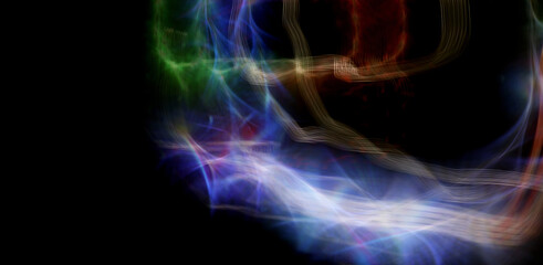 Poster - colorful illustration abstract background with light