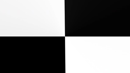 Poster - moving geometric black and white shapes. looping 4k footage