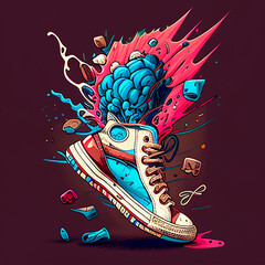 Wall Mural - sneaker