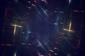 Wall Mural - blurred refraction light, bokeh or organic flare overlay effect