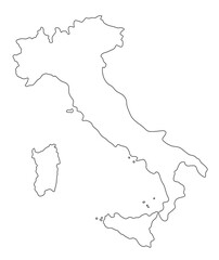 Sticker - Map of Italy 