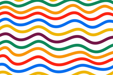 Poster - Abstract line in trendy liquid background design. Retro 80s and wave pattern for banner copy space and wallpaper