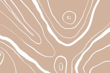 Poster - Abstract contour background in vintage minimalist design style