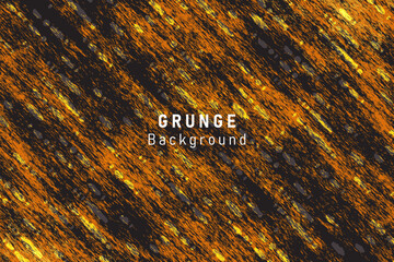 Sticker - black and orange grunge texture background