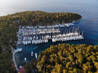 Wall Mural - Pakleni islands harbor in Croatia