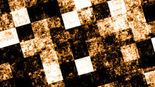 Crossed Black Brown Square Rectangle Blocks On Abstract Background With 3D Rendering For Square, Geometrical Shape And Engineering Concepts
