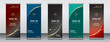 © Sansha Creation - five modern roll up banner design template