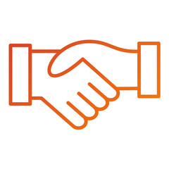 Poster - Handshake Icon Style