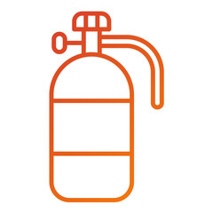 Wall Mural - Oxygen Tank Icon Style