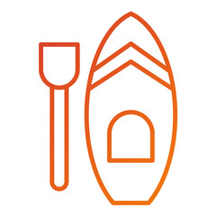 Sticker - Paddleboarding Icon Style