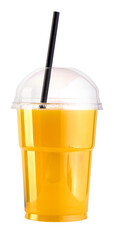 Wall Mural - glass of fresh orange juice