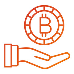 Poster - Initial Coin Offering Icon Style