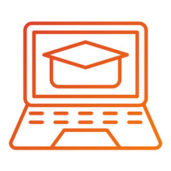 Sticker - Online Learning Icon Style