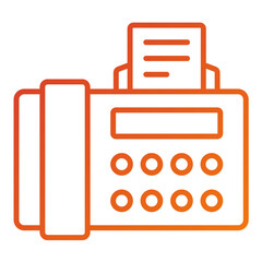 Sticker - Fax Icon Style