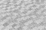 Fototapeta Łazienka - White light modern paving slabs floor tile mosaic urban texture road pattern abstract background