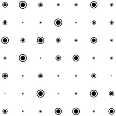 Wall Mural - Circles halftone random pattern background. Vector illustration.