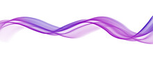 Abstract Wave Lines Flowing Smooth Curve Purple