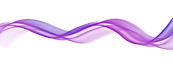 Wall Mural - Abstract wave lines flowing smooth curve purple