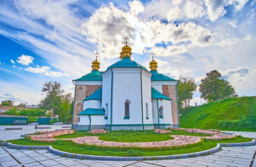 Sticker - The apse of Saviour at Berestove Church, Kyiv, Ukraine